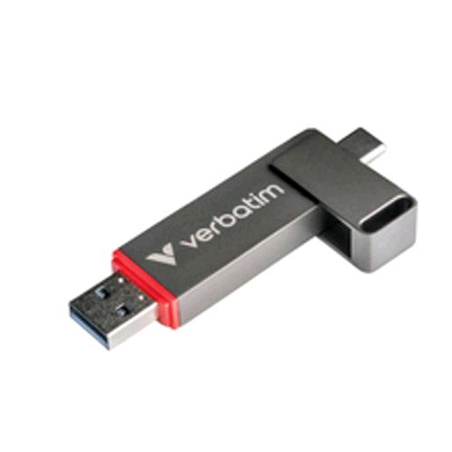 VERBATIM DUAL QUICKSTICK 128GB CHIAVETTA USB-C + USB-A USB 3.2 GEN 1 