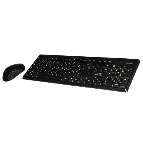 LINK KIT TASTIERA + MOUSE WIRELESS 2.4GHz TASTIERA LAYOUT ITALIANO MOUSE OTTICO 3 TASTI 1.000 DPI BATTERIE INCLUSE NELLA CONFEZIONE NERO