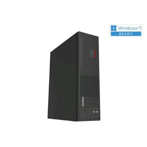 YASHI YY85121 DESKTOP SFF 8 LT i3-10105 RAM 8GB-SSD 512 NVMe-INTEL GRAPHICS-GIGABIT LAN TASTIERA E MOUSE USB-WIN 11 PROF NERO