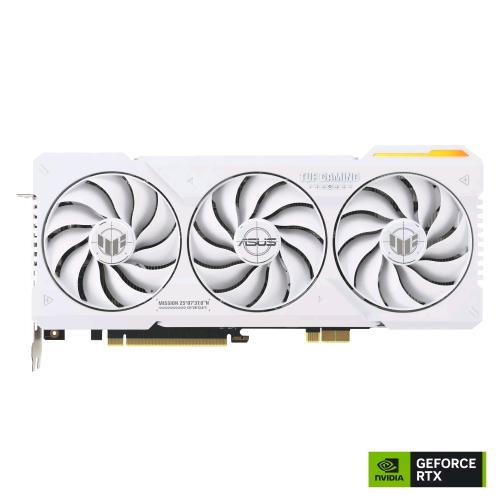 ASUS TUF GAMING TUF-RTX4070TIS-16G-BTF-WHITE NVIDIA GEFORCE RTX 4070 Ti SUPER 16 GB GDDR6X WHITE EDITION - TRIPLE FAN PCI Express 4.0 - 2 x HDMI 3 x DISPLAYPORT 