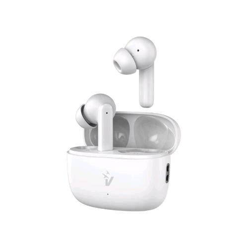 VULTECH EP-40WH POP AURICOLARI TWS BLUETOOTH 5.3 CANCELLAZIONE ATTIVA DEL RUMORE ANC e ENC IPX5 CON CUSTODIA DI RICARICA BIANCO