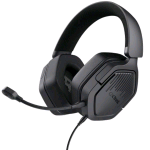 TRUST GXT492 CARUS CUFFIE GAMING OVER-EAR CON MICROFONO  1 X JACK 3.5 MM + DUAL JACK 3.5 MM COMODE E POTENTI MULTIPIATTAFOMA PER PER PC, LAPTOP E CONSOLE NERO