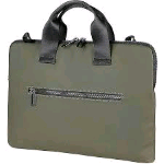 TUCANO GOMMO BORSA SUPERSLIM PER NOTEBOOK DA 14" E MACBOOK AIR 15" IN MATERIALE GOMMATO IMPERMEABILE TASCA ESTERNA CON TRACOLLA VERDE MILITARE