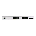 CISCO CATALYST 1000-24FP-4G-L SWITCH GESTITO L2 - 24 x 10/100/1000 (PoE+) + 4 x Gigabit SFP (uplink) PoE+ (370 W) MONTABILE SU RACK