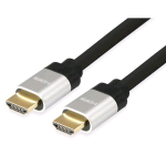 EQUIP CAVO HDMI 2.0 HIGHSPEED CON ETHERNET 4K/60Hz MASCHIO-MASCHIO IN ALLUMINIO CONNETTORI PLACCATI IN ORO 7.5 MT NERO