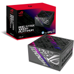 ASUS ROG STRIX 1000P GAMING ALIMENTATORE 1.000 W MODULARE 80 PLUS PLATINUM PCle Gen 5.0 ATX 3.1 VENTOLA CON DOPPIO CUSCINETTO A SFERA NERO