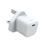 CELLY ULTRA COMPACT WALL CHARGER CARICABATTERIE DA RETE USB-C 25 W SPINA INGLESE BIANCO