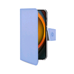 CELLY APPLE iPHONE 16 CUSTODIA A PORTAFOGLIO CON CHIUSURA ORIZZONTALE FLAP MAGNETICO TASCHE INTERNE PORTADOCUMENTI FUNZIONE STAND BLU
