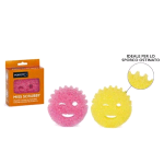 PERFETTO SPUGNA SCRUBBY IN POLIURETANO 95X95X40 mm COLORI ASSORTITI 