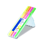 STAEDTLER TEXT EVIDENZIATORE PUNTA MORBIDA TRATTO 1/4 mm COLORI ASSORTITI CONF 4 Pz.