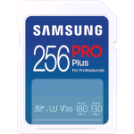 SAMSUNG PRO PLUS 256 GB - VIDEO CLASS V30 / UHS-I U3 / CLASS10 - UHS-I SDXC BIANCO