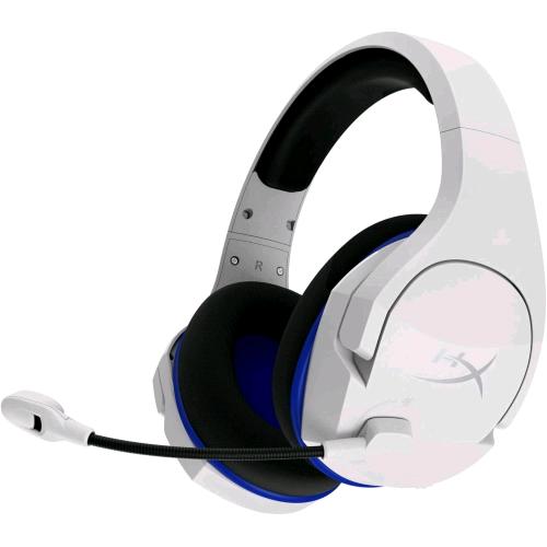 HYPERX CLOUD STINGER CORE CUFFIE GAMING WIRELESS 2.4GHz TELAIO IN ACCIAIO, CUSCINETTI IN MEMORY FOAM RIVESTITI IN TESSUTO, AUTONOMIA 17 ORE BIANCO