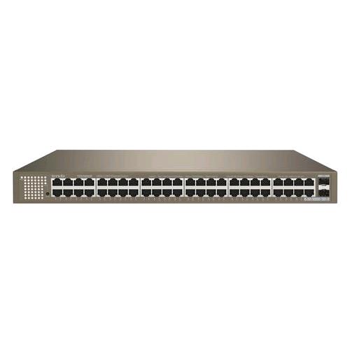 TENDA TEG1050F SWITCH NON GESTITO 48 PORTE GIGABIT ETHERNET (10/100/1000) + 2 PORTE 1000M SFP MONTABILE SU RACK