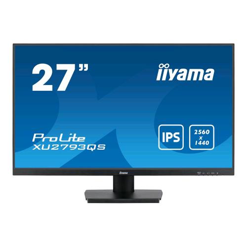 IIYAMA PROLITE XU2793QS-B7 27" LED IPS 4K ULTRA HD 2560 x 1440 300 CD/mq CONTRASTO 1300:1 1ms 100Hz ALTOPARLANTI Flicker-Free - 1 x HDMI 1 x DISPLAYPORT NERO