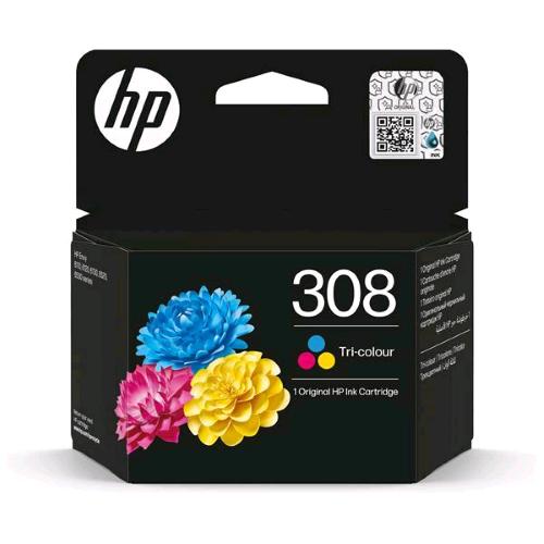 HP 308 TRICOLOR CARTUCCIA INCHIOSTRO IN TRICROMIA GIANO MAGENTA GIALLO 120 PAGINE
