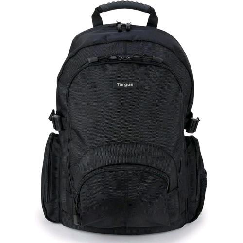 TARGUS ZAINO PER NOTEBOOK DA 15.6" RIVESTIMENTO ESTERNO IN NYLON SCOMPARTO IMBOTTITO TASCHE LATERALI A RETE NERO