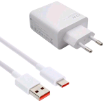 XIAOMI HYPER CHARGER COMBO CARICABATTERIE DA RETE 67 W USB-A CAVO USB-A USB-C BIANCO