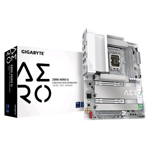 GIGABYTE Z890 AERO G SCHEDA MADRE - SUPPORTA CPU INTEL CORE ULTGIGABYTE Z890 AORUS ELITE X ICE SCHEDA MADRE - SUPPORTA CPU INTEL CORE ULTRA (SERIE 2), VRM A 16+1+2 FASI, FINO A 9500MHZ DDR5 (OC), 1XPCIE 5.0 + 4XPCIE 4.0, WI-FI 7, LAN 2.5GBE, THUNDERBOLT 4