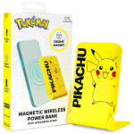 OTL POKEMON PIKACHU POWER BANK WIRELESS 5.000mAh CON STAND INTEGRATO GIALLO