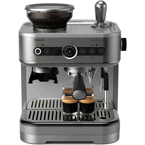 PHILIPS BARISTA BREW PSA3218/01 MACCHINA PROFESSIONALE CAFFE' SEMI AUTOMATICA MACINACAFFE' CONICO IN METALLO 1.350 W PRESSA CAFFE' 2.3 LT