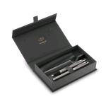 PARKER GIFT SET DUO PENNA STILOGRAFICA PUNTA M E PENNA A SFERA PUNTA M INCHIOSTRO BLU CONFEZIONE REGALO