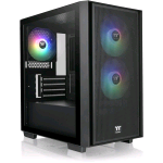 THERMALTAKE VERSA H16 TG ARGB MICRO TOWER FONTALE A RETE PANNELLO LATERALE IN VETRO TEMPERATO 3 VENTOLE ARGB 120mm BLACK
