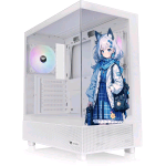 THERMALTAKE VIEW 270 SP EDITION MID TOWER PANNELLO LATERALE E FRONTALE IN VETRO TEMPERATO SNOW WHITE