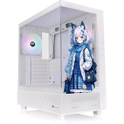 THERMALTAKE VIEW 270 SP EDITION MID TOWER PANNELLO LATERALE E FRONTALE IN VETRO TEMPERATO SNOW WHITE