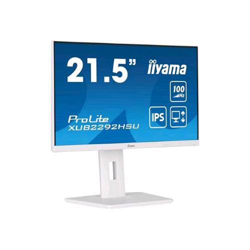 IIYAMA PROLITE XUB2292HSU-W6 21.5" LED FULL HD IPS 16:9 250CD/mq CONTRASTO 1000:1 0.4ms 100Hz FREESYNC ALTOPARLANTI HUB USB REGOLABILE IN ALTEZZA - 1 x HDMI 1 x DISPLAYPORT BIANCO