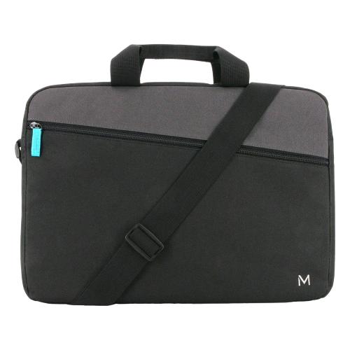 MOBILISCASE THE ONE ESSENTIAL BORSA PER NOTEBOOK DA 16" POLIESTERE TASCA FRONTALE CON TRACOLLA GRIGIO NERO