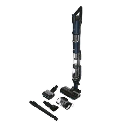 HOOVER HFX20P 011 SCOPA ELETTRICA SENZA FILO CON CORNER GENIE E MINI TURBO SPAZZOLA ANTIGROVIGLI CON LUCI LED INTEGRATE DOPPIA BATTERIA BLU 
