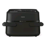 PHILIPS NA150/00 FRIGGITRICE AD ARIA 2450W 7.1 LT DOPPIO CESTELLO CONTROLLO TOUCH 6 PROGRAMMI NERO