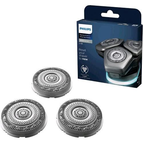 PHILIPS SH91/50 TESTINE DI RICAMBIO PER RASOI MODELLI SERIE 9000 CONF 3 Pz.
