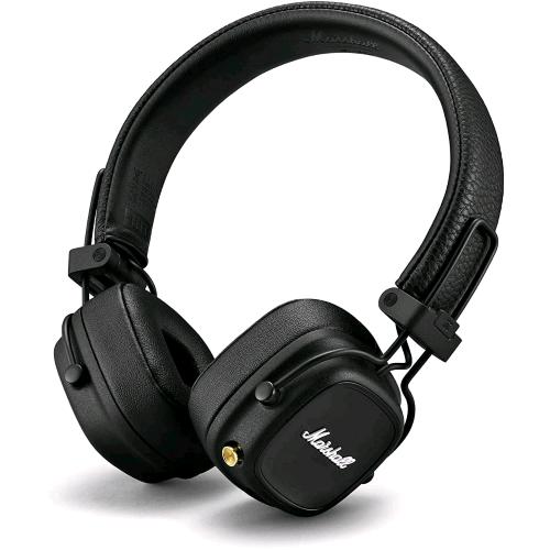 MARSHALL MAJOR IV CUFFIE ON-EAR WIRELESS BLUETOOTH 80 ORE DI RIPRODUZIONE NERO