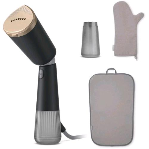 PHILIPS STH5030/80 FERRO DA STIRO VERTICALE A VAPORE 1400W SERIE 5000 TESTINA REGOLABILE RISCALDAMENTO RAPIDO NERO ORO