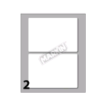 MARKIN ETICHETTE ADESIVE 95X66 mm BIANCO CONF 20 Pz. 