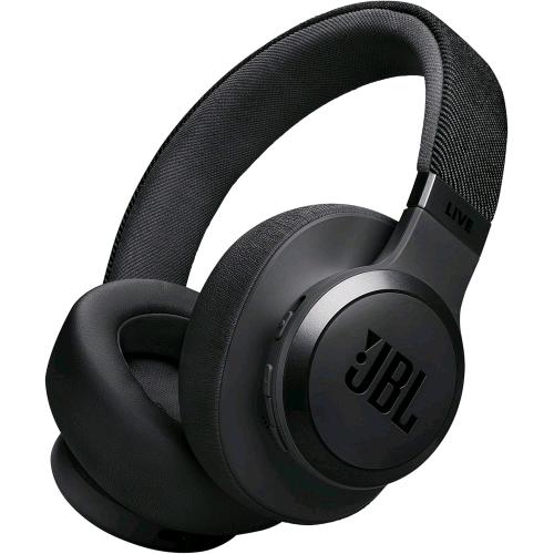 JBL LIVE 770NC CUFFIE CON MICROFONO OVER-EAR BLUETOOTH WIRELESS CON CANCELLAZIONE ADATTIVA DEL RUMORE SMARTAMBIENT PERSONI-FI 2.0 JBL SURROUND CONNESSIONE MULTIPOINT FINO A 65 ORE DI AUTONOMIA NERO