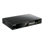 D-LINK DGS-1010MP SWITCH NON GESTITO 10 PORTE PoE+ 8 x 10/100/1000 (PoE+) + 1 x 10/100/1000 (uplink) + 1 x 1000Base-X SFP  (uplink) PoE+ (125 W) DESKTOP MONTABILE SU RACK