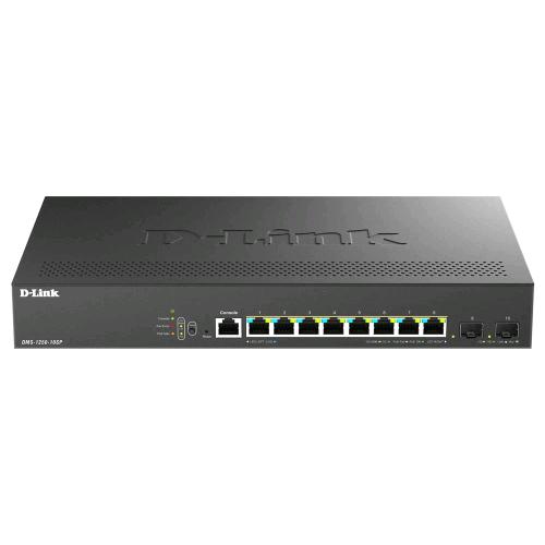 D-LINK DMS-1250-10SP SWITCH GESTITO 10 PORTE 8 multi-Gigabit 2.5G PoE+ - 2 10G SFP+ DESKTOP