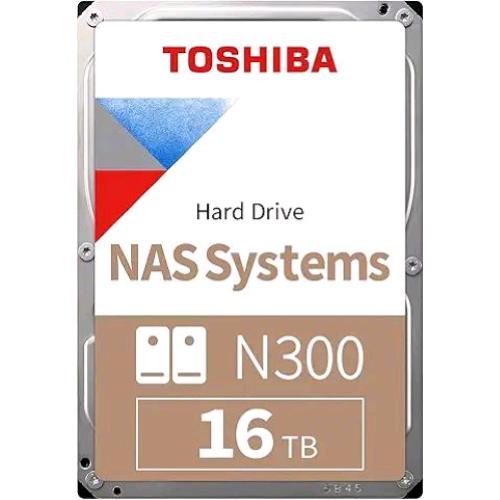 TOSHIBA N300 NAS SYSTEMS HDD INTERNO 16TB SATA III 6Gb/s 3.5" BUFFER 512MB 7.200rpm