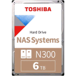 TOSHIBA N300 NAS SYSTEMS HDD INTERNO 6TB SATA III 6Gb/s 3.5" BUFFER 512MB 7.200rpm