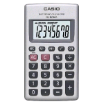 CASIO HL-820V CALCOLATRICE TASCABILE 8 CIFRE ALIMENTAZIONE BATTERIA GRIGIO