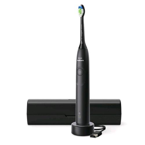 PHILIPS HX7101/02 SPAZZOLINO DA DENTI ELETTRICO RICARICABILE TECNOLOGIA SONICARE 5300 2 LIVELLI DI INTENSITA' CON CUSTODIA NERO