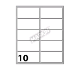 MARKIN ETICHETTE ADESIVE 58 X 27 mm BIANCO CONF 100 Pz.