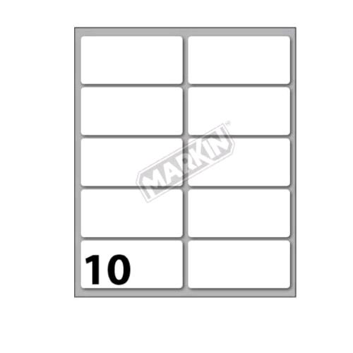 MARKIN ETICHETTE ADESIVE 58 X 27 mm BIANCO CONF 100 Pz.