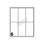 MARKIN ETICHETTE ADESIVE 70 X 37 mm BIANCO CONF 60 Pz.