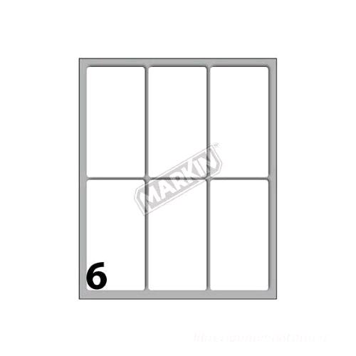 MARKIN ETICHETTE ADESIVE 70 X 37 mm BIANCO CONF 60 Pz.