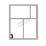 MARKIN ETICHETTE ADESIVE 83 X 53 mm BIANCO CONF 30 Pz.