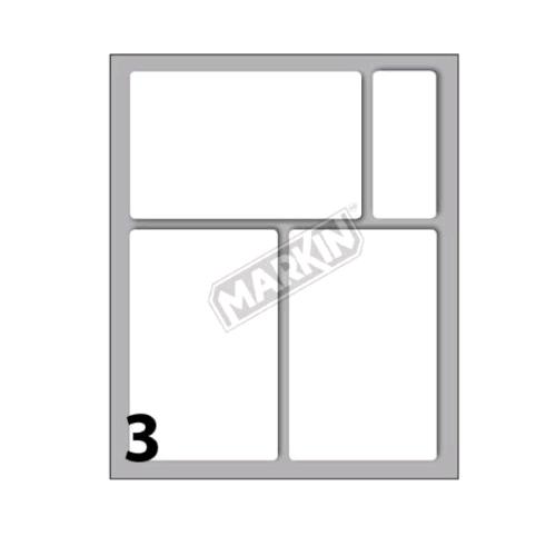 MARKIN ETICHETTE ADESIVE 83 X 53 mm BIANCO CONF 30 Pz.
