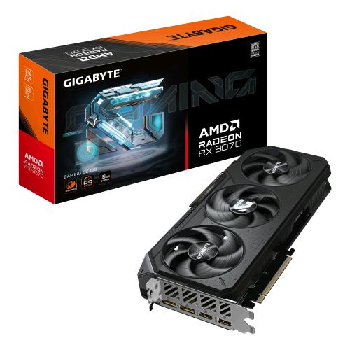 GIGABYTE RADEON RX 9070 GAMING OC 16G SCHEDA GRAFICA - 16 GB GDDR6, 256 BIT, PCI-E 5.0, 2700 MHZ FREQUENZA BASE, 2 X DISPLAYPORT, 2 X HDMI, GV-R9070GAMING OC-16GD